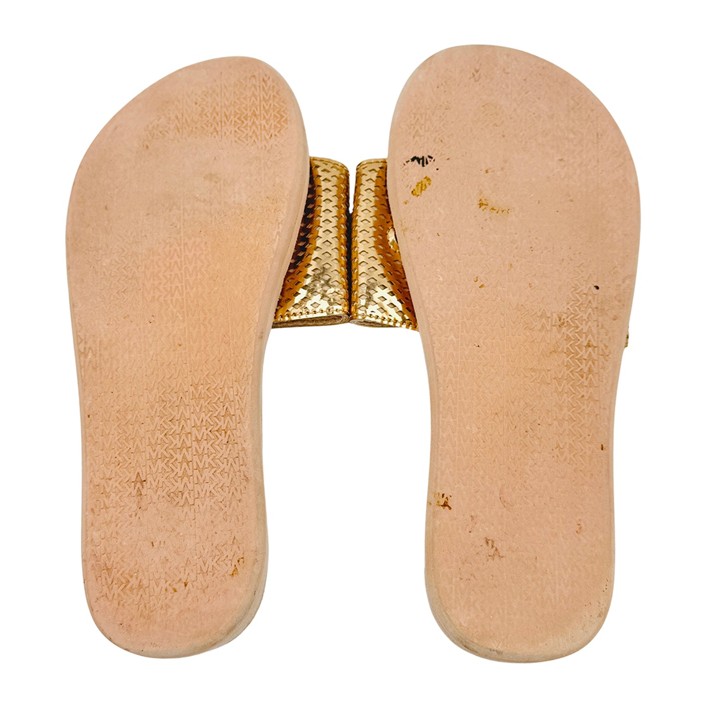 Michael Kors Palmer Rose Gold Slides (Size 36)