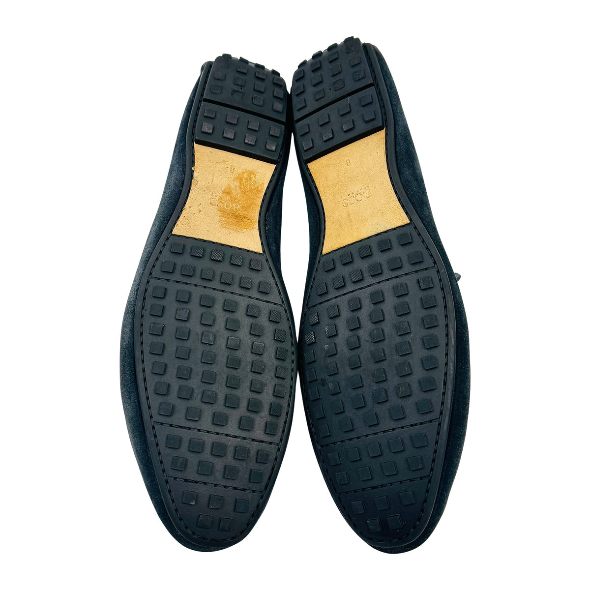 Hugo Boss Dark Blue Suede Leather Loafers (Size 43)