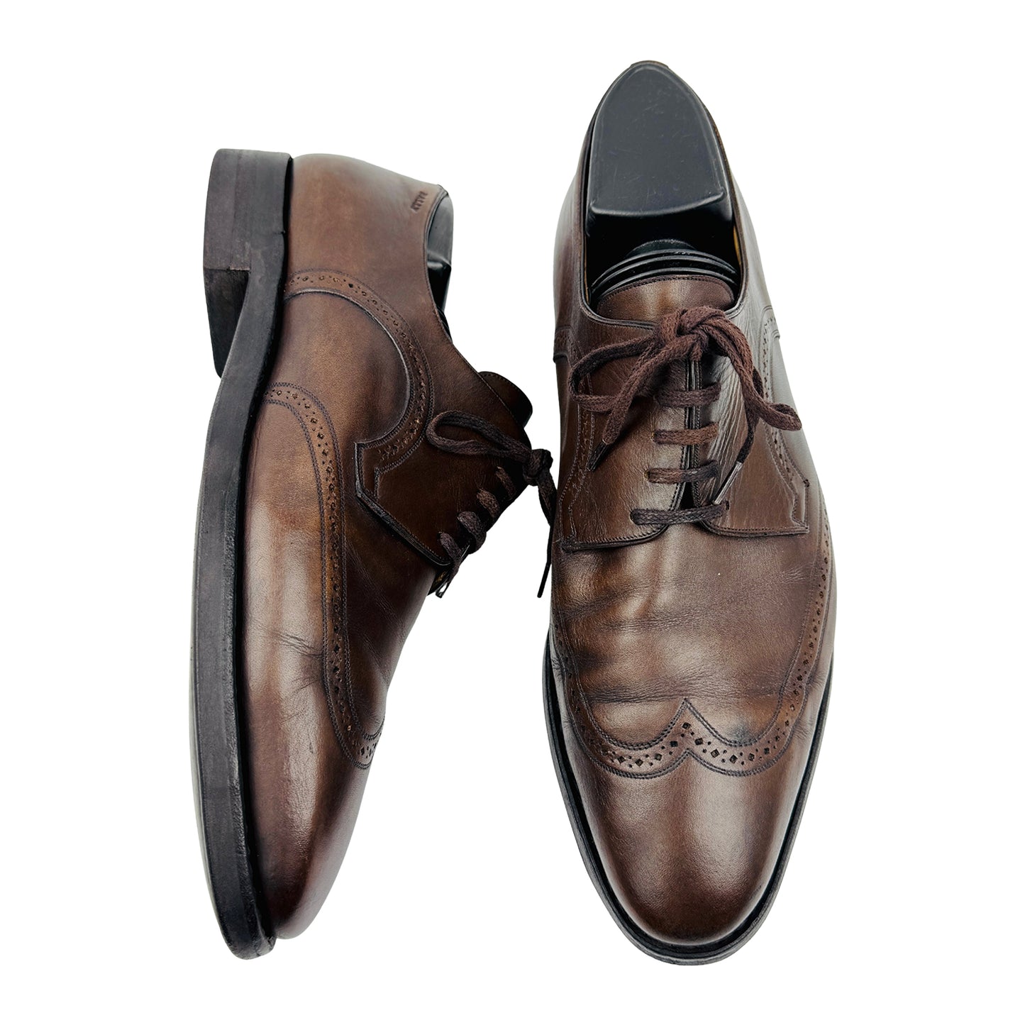 Bally Men's Brown Leather Oxford Shoes (Size 41/41.5)