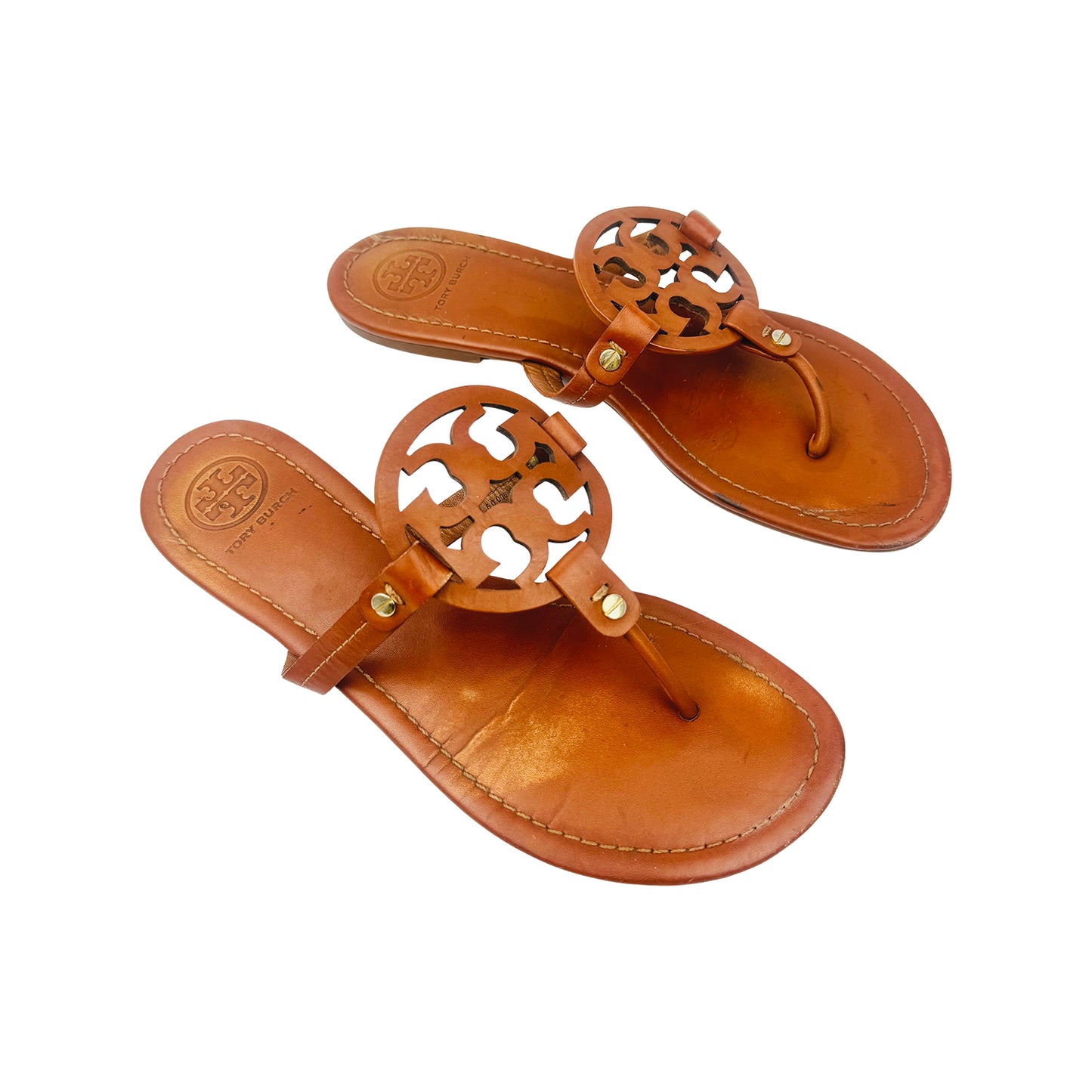 Tory Burch Miller Leather Sandal Slippers (Size 40)