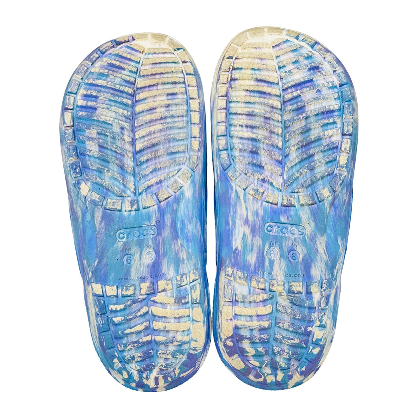 Crocs Classic Marbled Sandal Slides (Size 38/39) - 207701