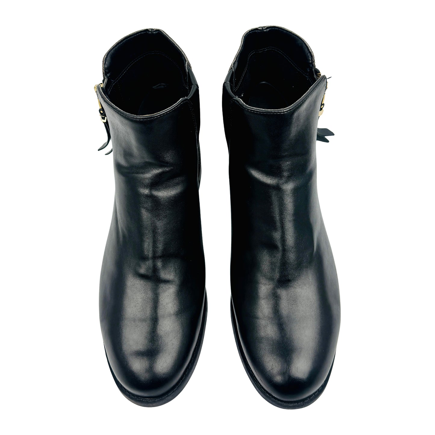 Michael Kors Britt Signature Logo Trim Ankle Boot (Size 37.5)