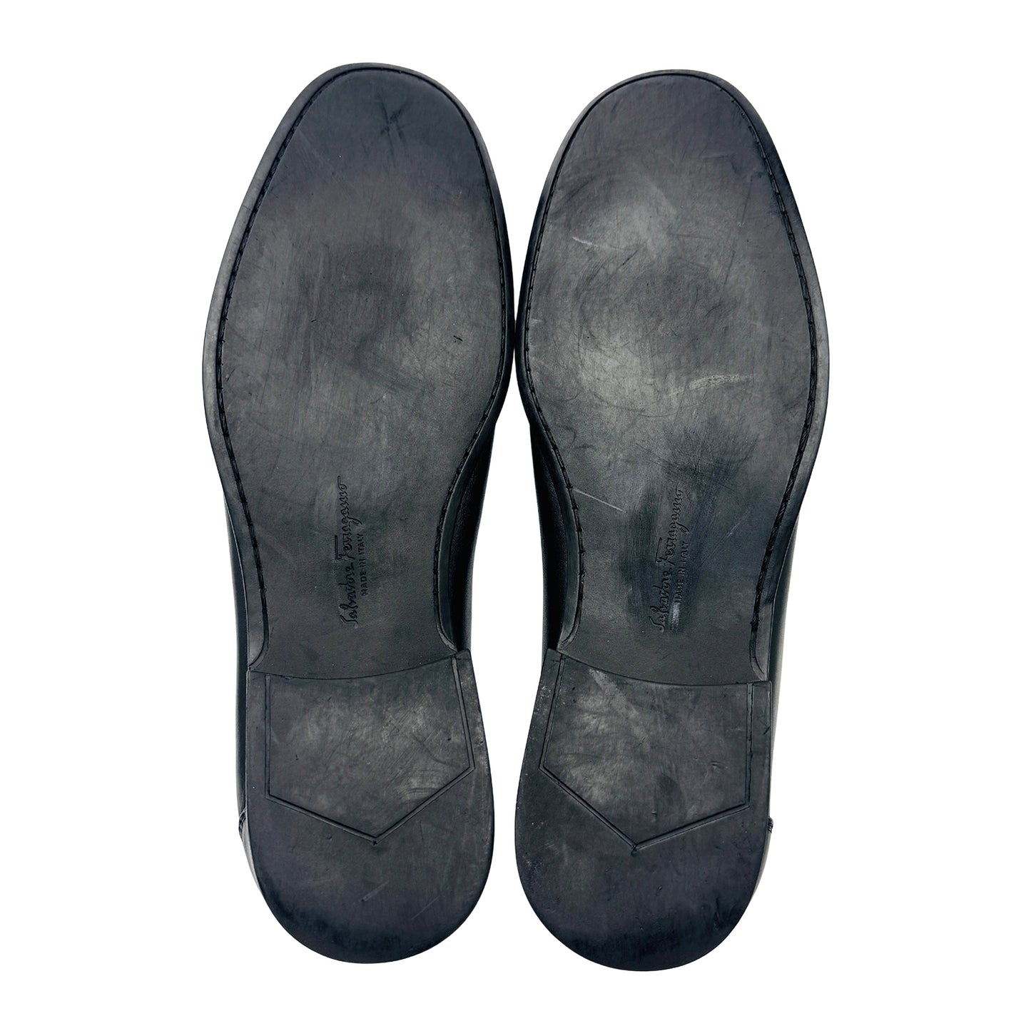 Salvatore Ferragamo Gancini Bit Black Loafers (Size 41/41.5) - YQ 7114