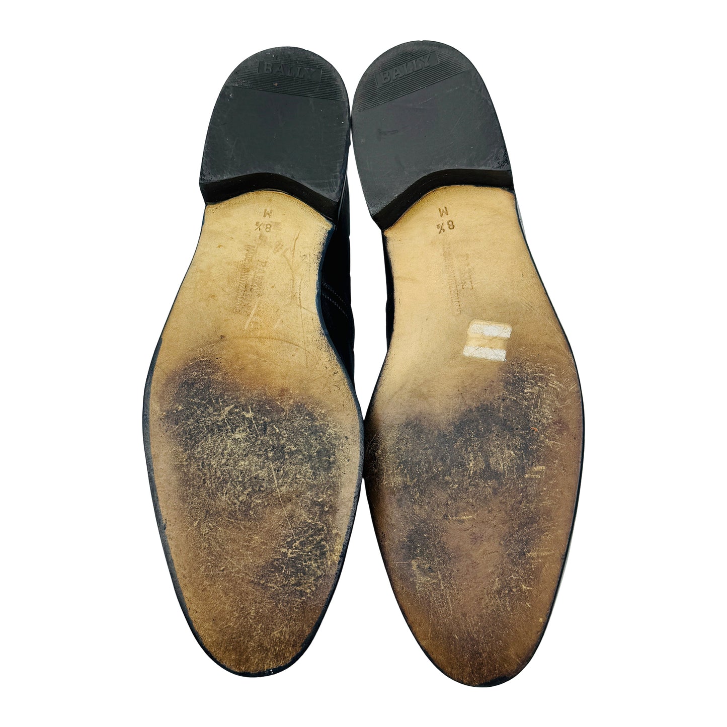 Bally Men's Black Polished Leather Kiltie Tassel Loafers (Size 42)