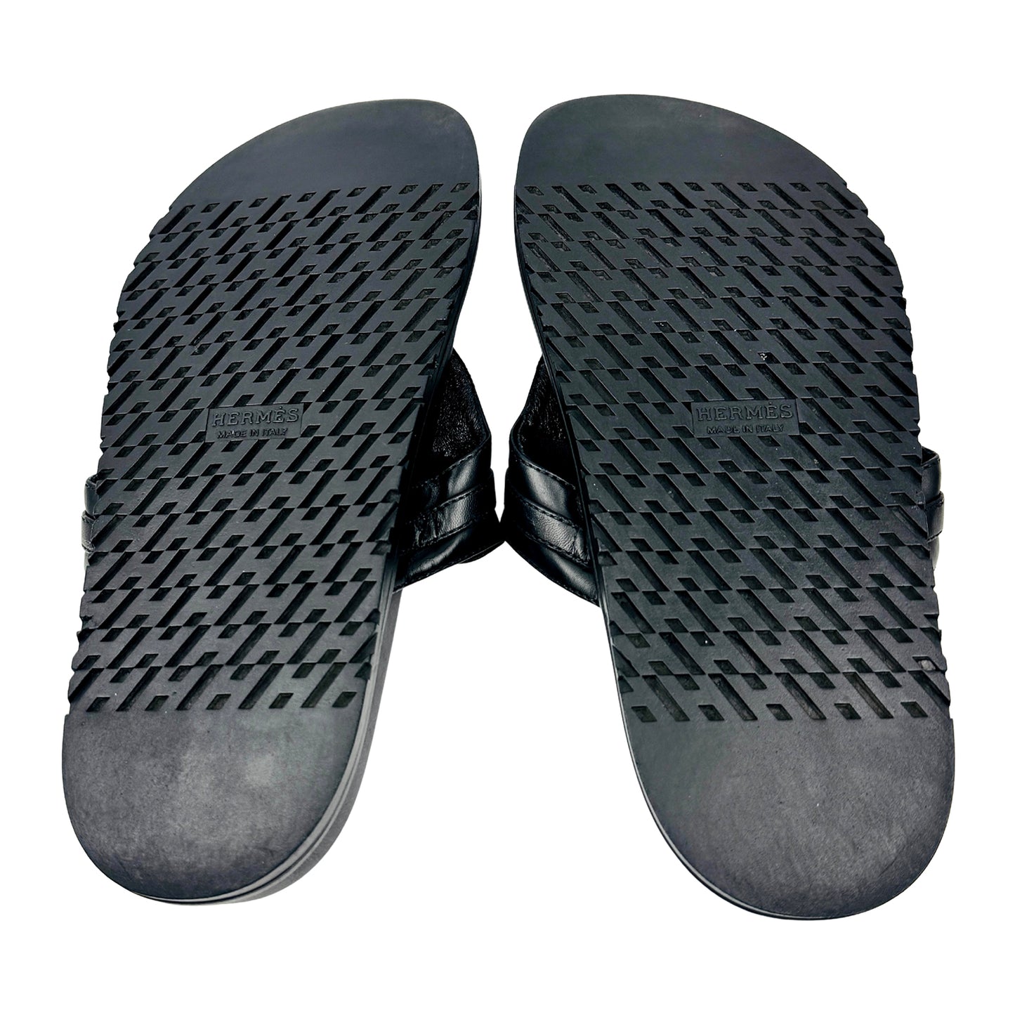 Hermès Empire Black Sandal Slides (Size 39)