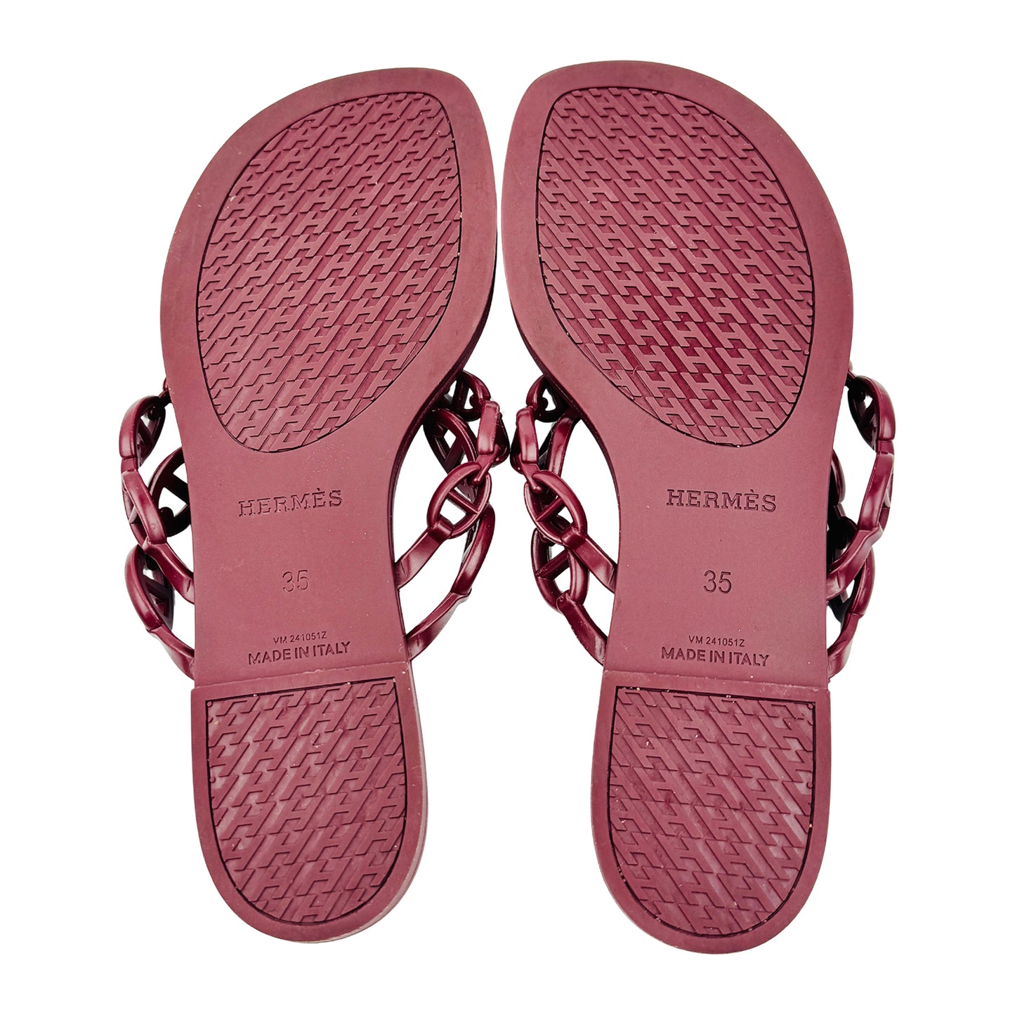 Hermès Women's Island 'Rough H' Sandal Slippers (Size 35)