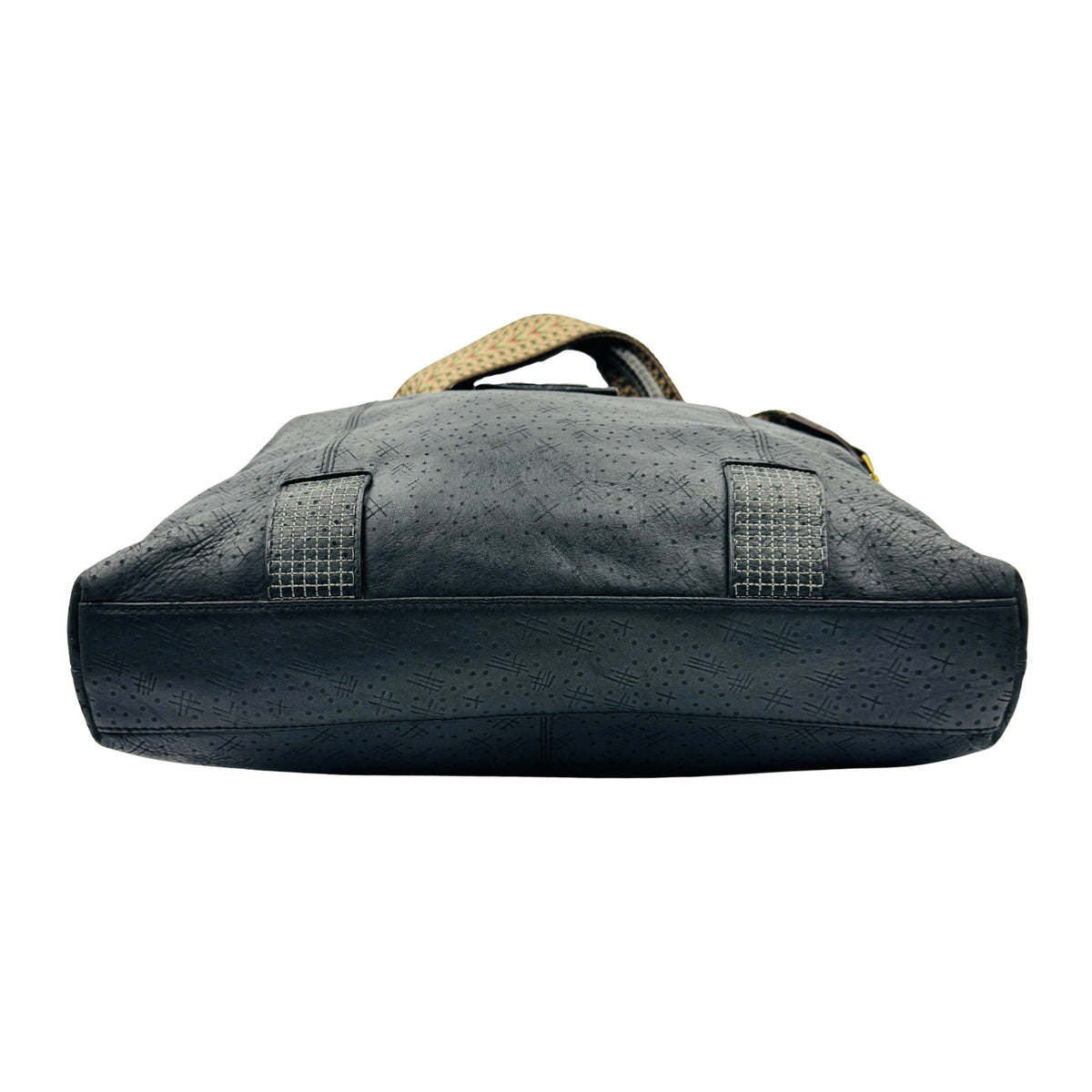 Salvatore Ferragamo Black Leather Satchel Bag