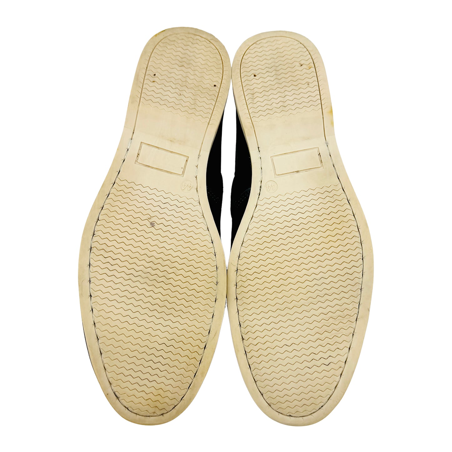 Dune London Men's Navy Blue Leather Boat Shoes (Size 44)