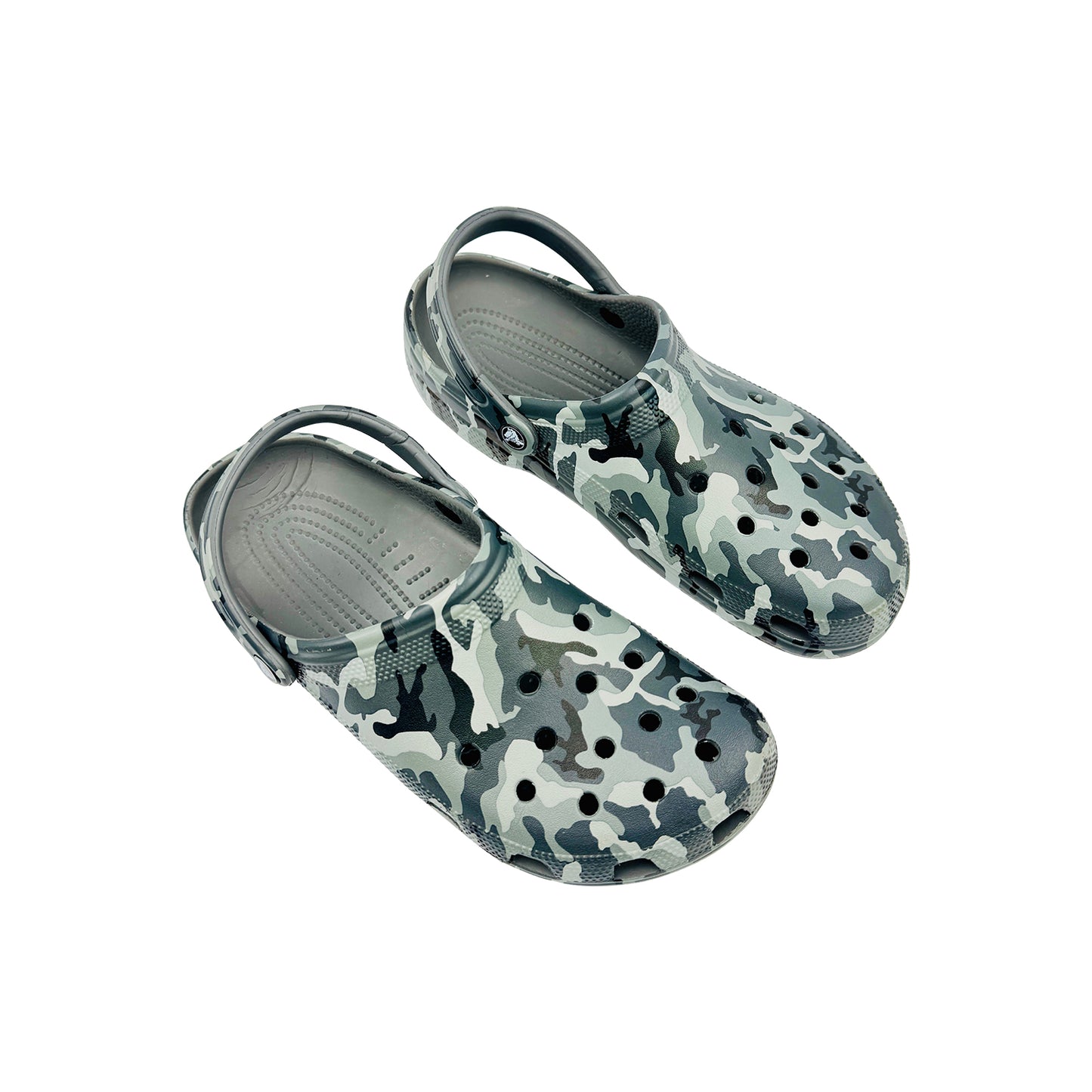 Crocs Classic Printed Camo Croslite Clogs (Size 46)