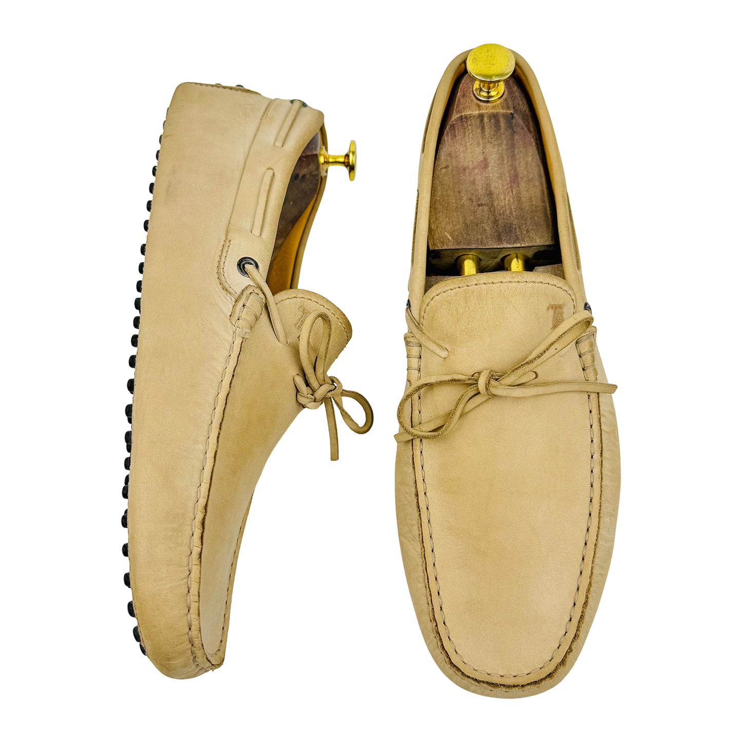 TOD'S Men's Beige Gommino Driving Loafer (Size 43/43.5)