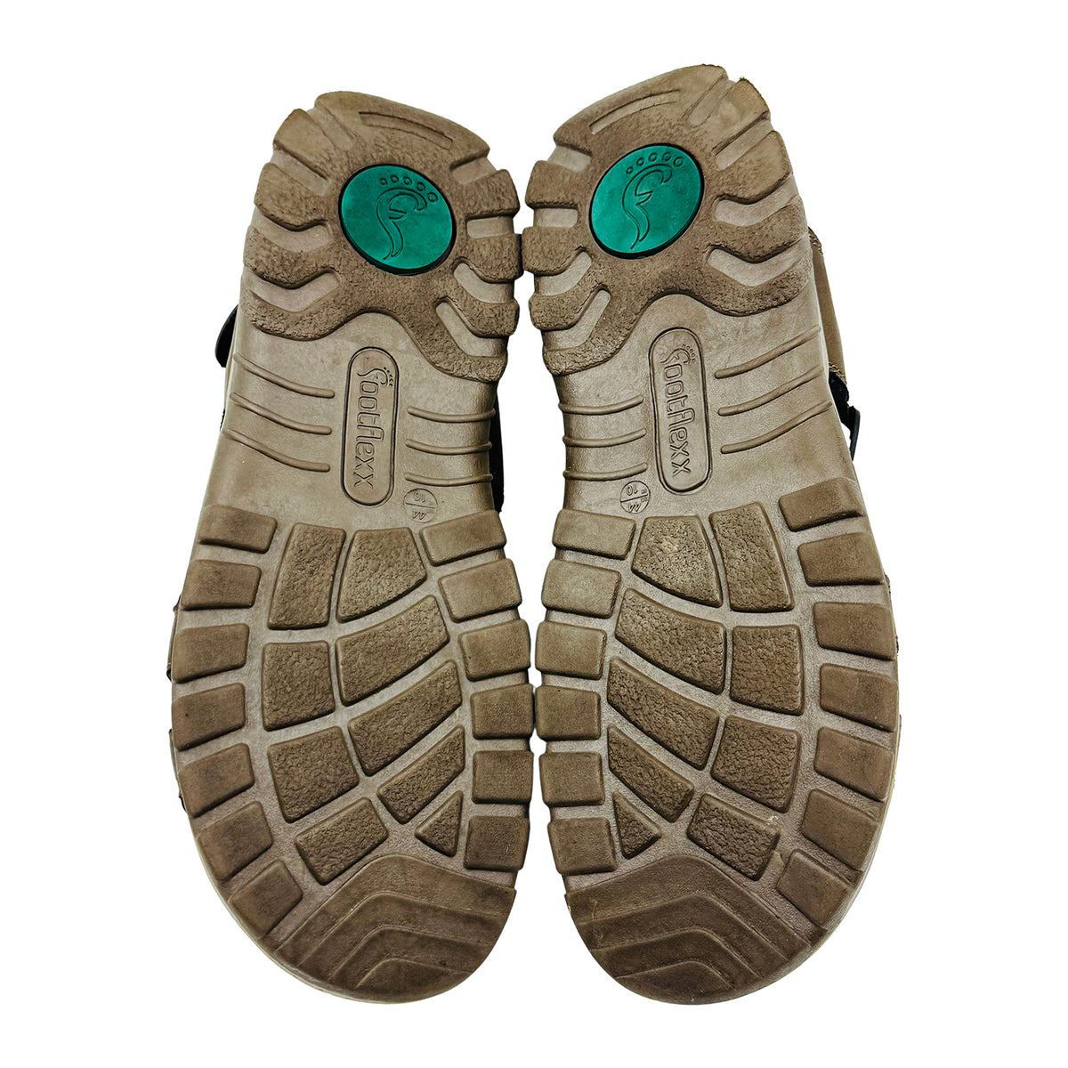 Footflexx Men's Brown Leather Sandals (Size 44)