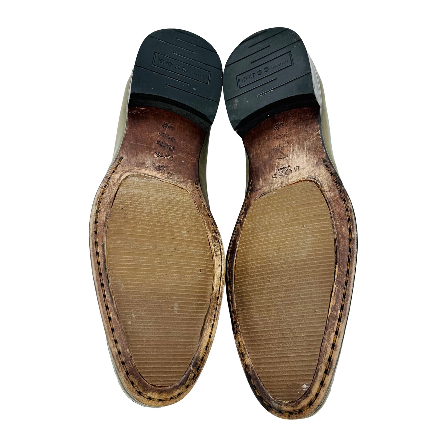 Boss Men's 'Olive-Taupe' Loafers (Size 43)