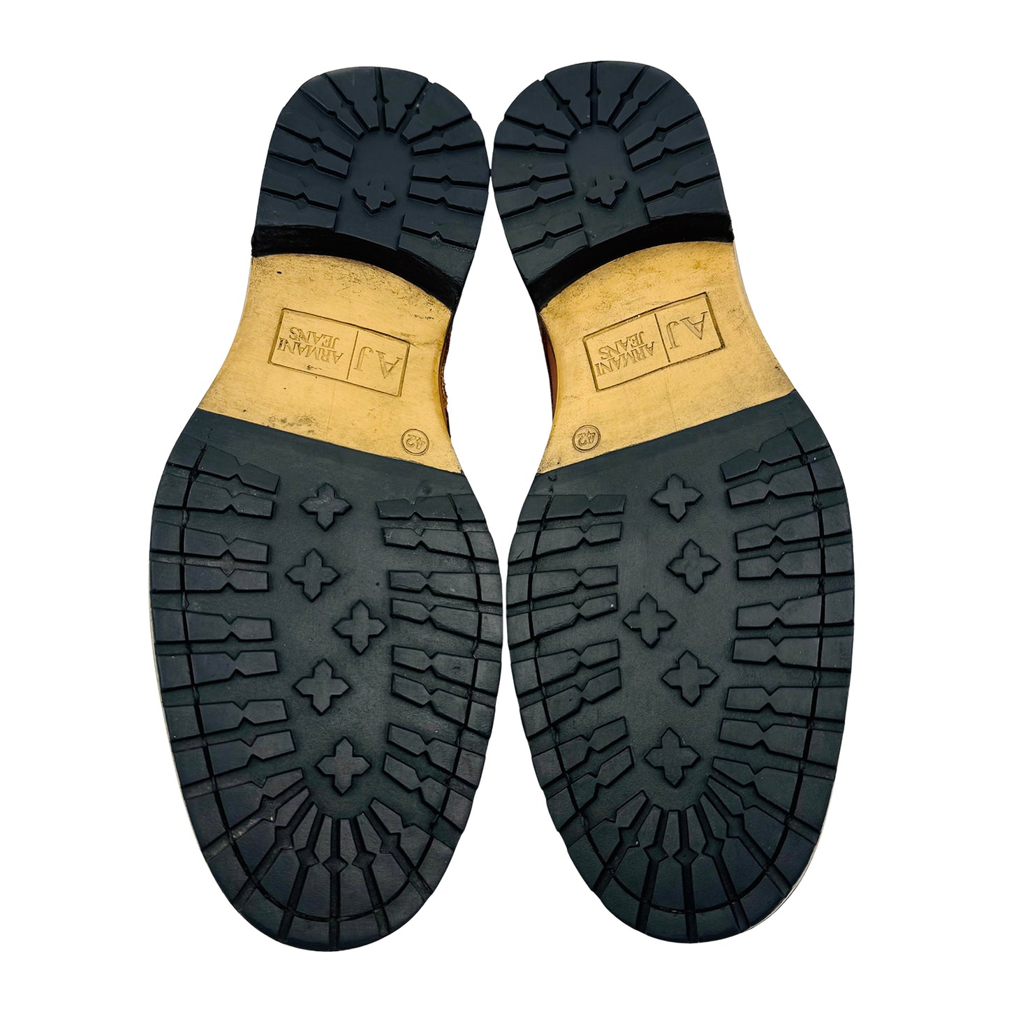 Armani Jeans Brown Leather Dress Shoes (Size 42.5)