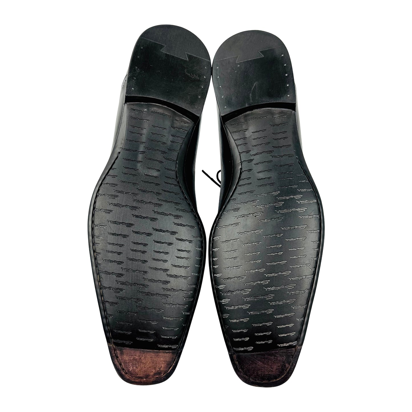 Santoni Men's Black Premium Leather Oxfords (Size 43.5)