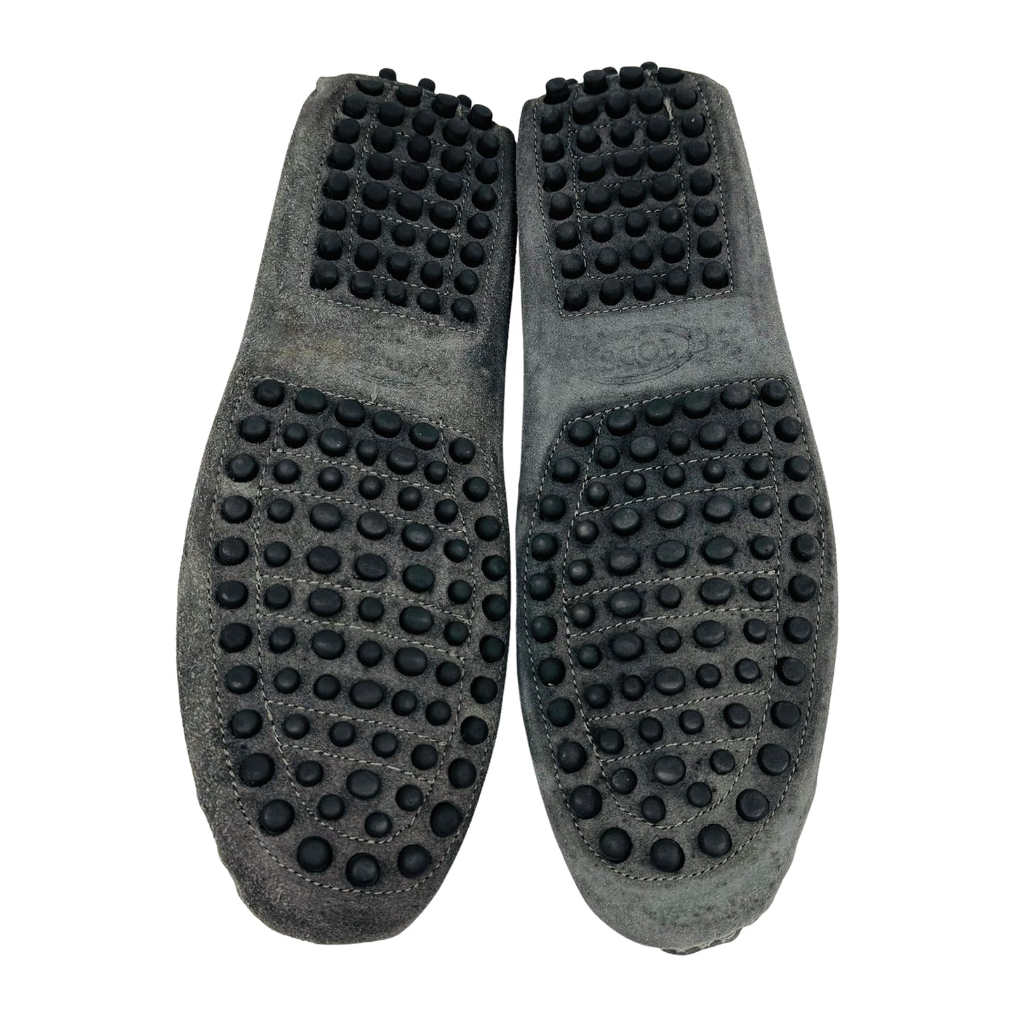 Tod's Men's Grey Genuine Suede Loafers (Size 42)