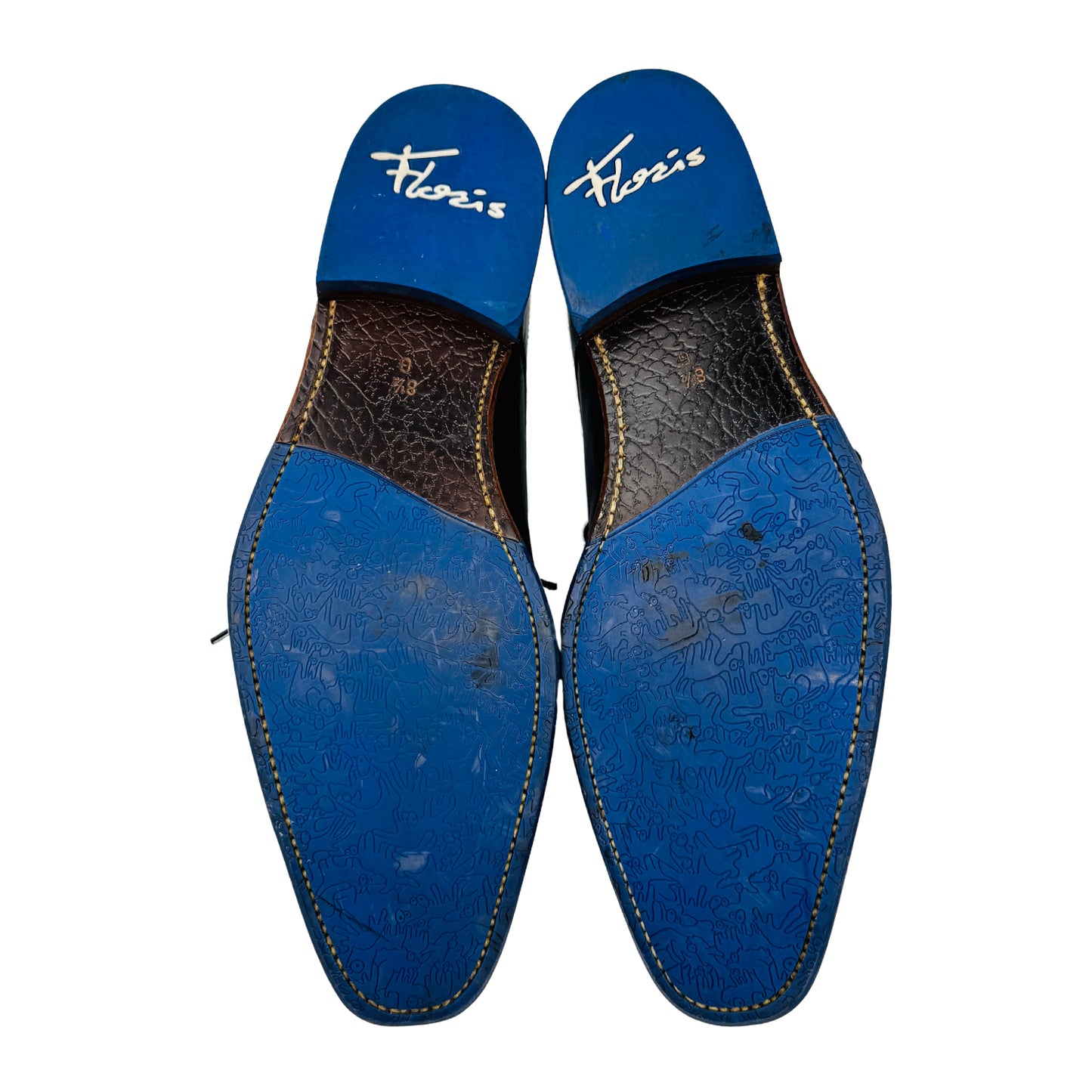 Floris van Bommel Black Derby Shoes (Size 42/42.5)