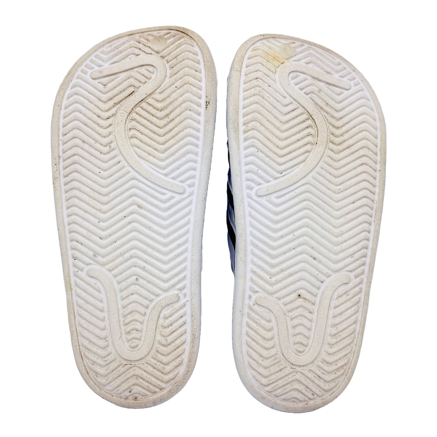 Outsole image of Adidas Adilette White Clogs (Size 39/40) - FY8970