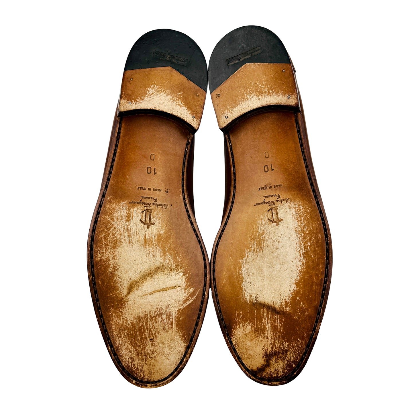Salvatore Ferragamo Men's Brown Loafers (Size 42.5)