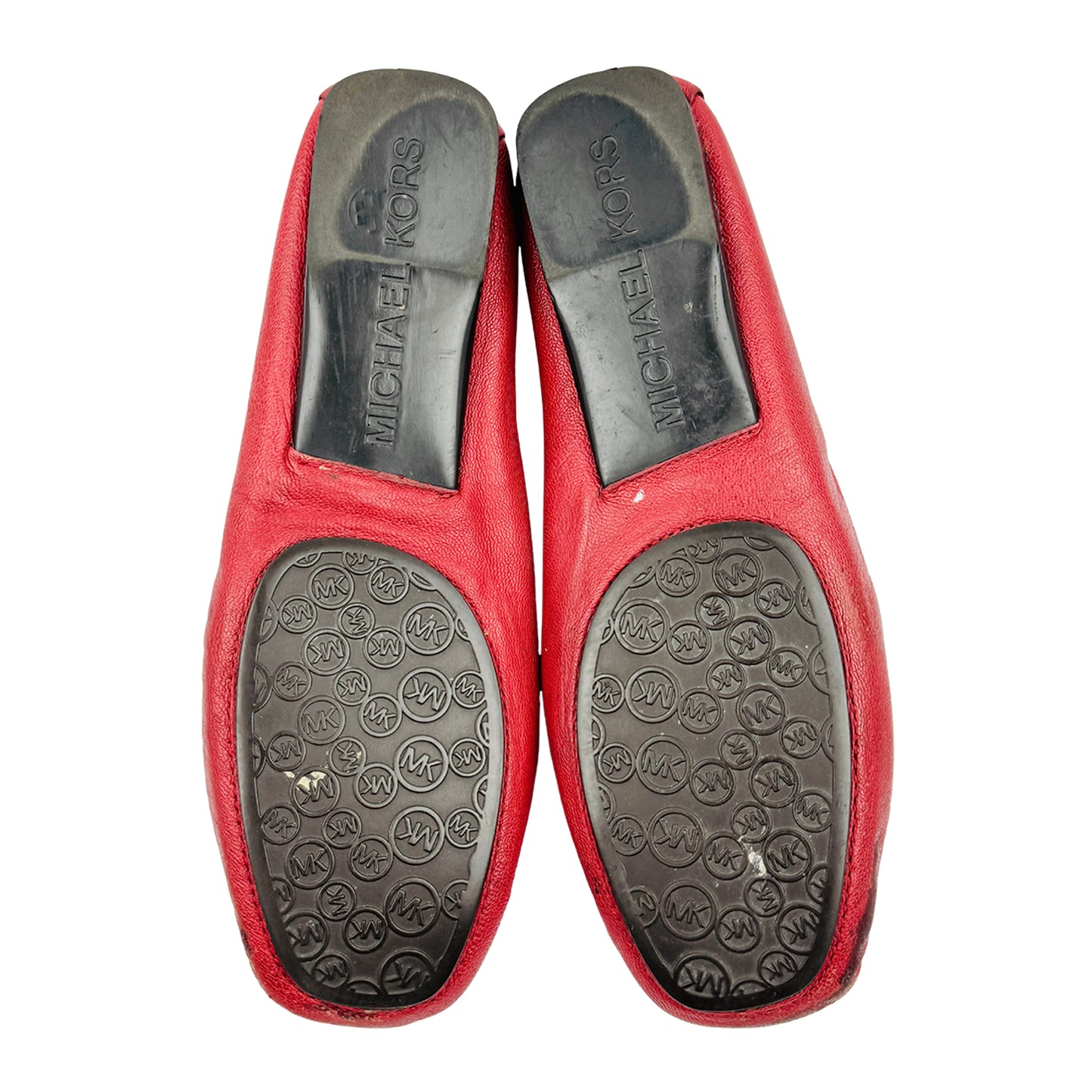 Michael Kors Hamilton Red Moccasins (Size 38)