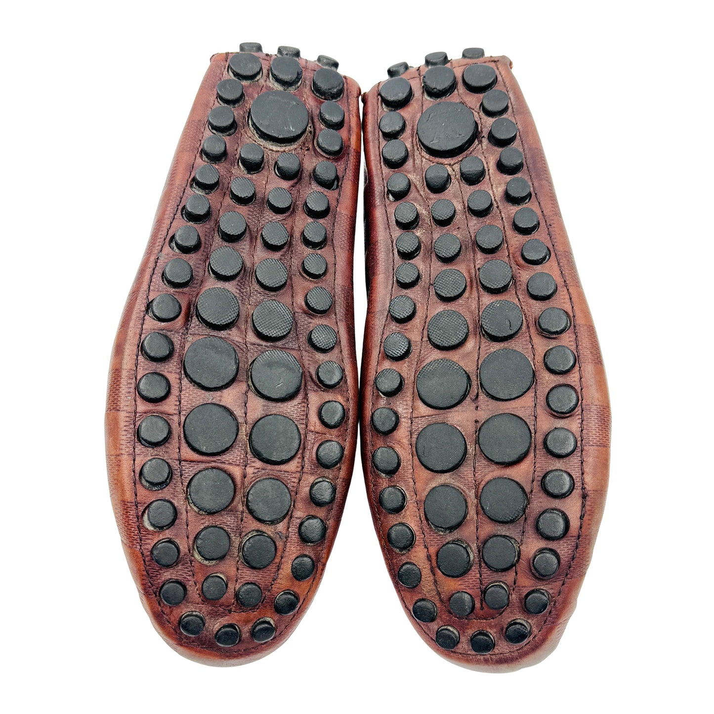 Louis Vuitton Damier Embossed Brown Shoes (Size 39/39.5)