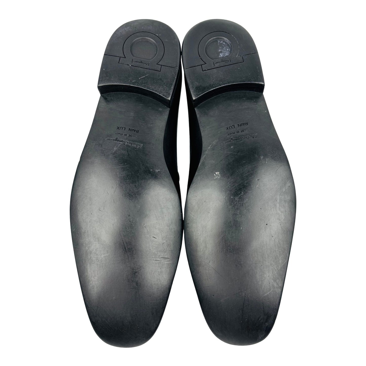 Salvatore Ferragamo Black Leather Loafers (Size 44)