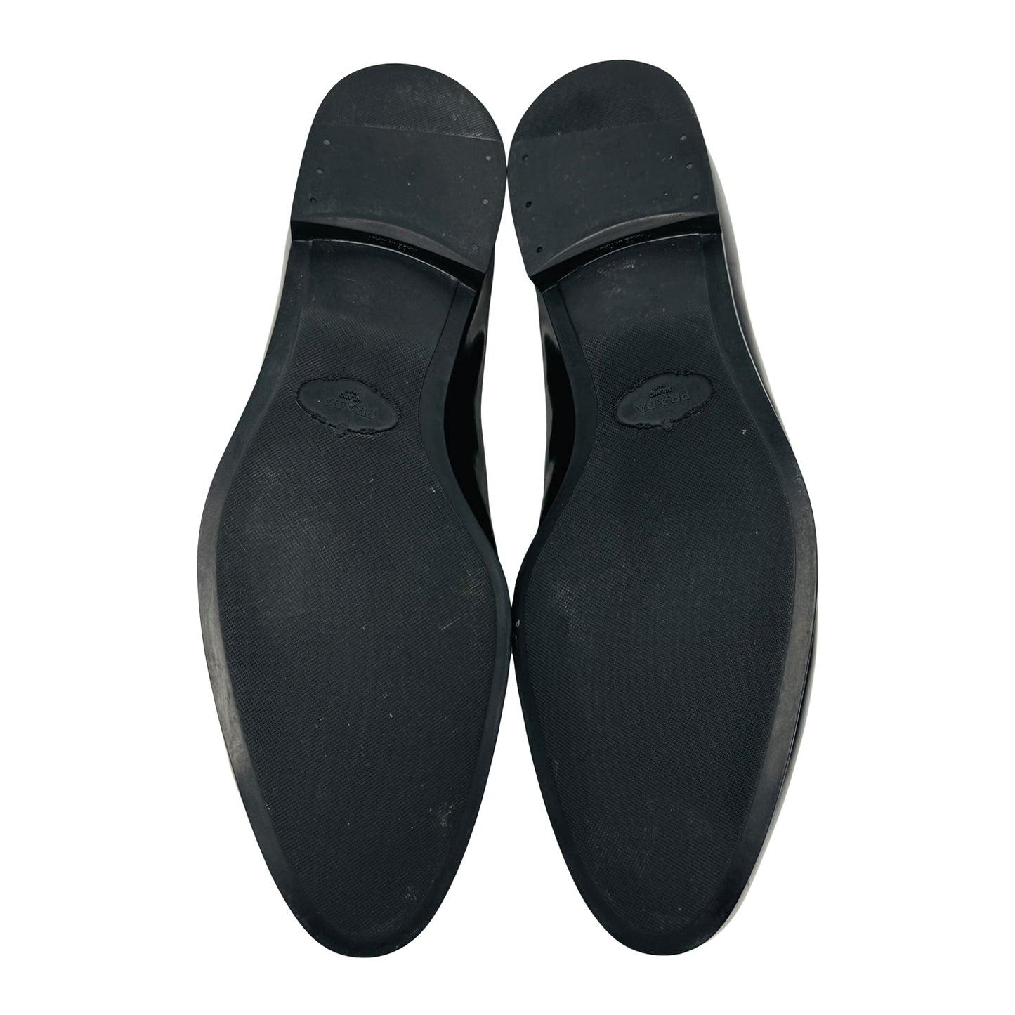 Prada Men's Black Leather Penny Loafers (Size 42.5/43)