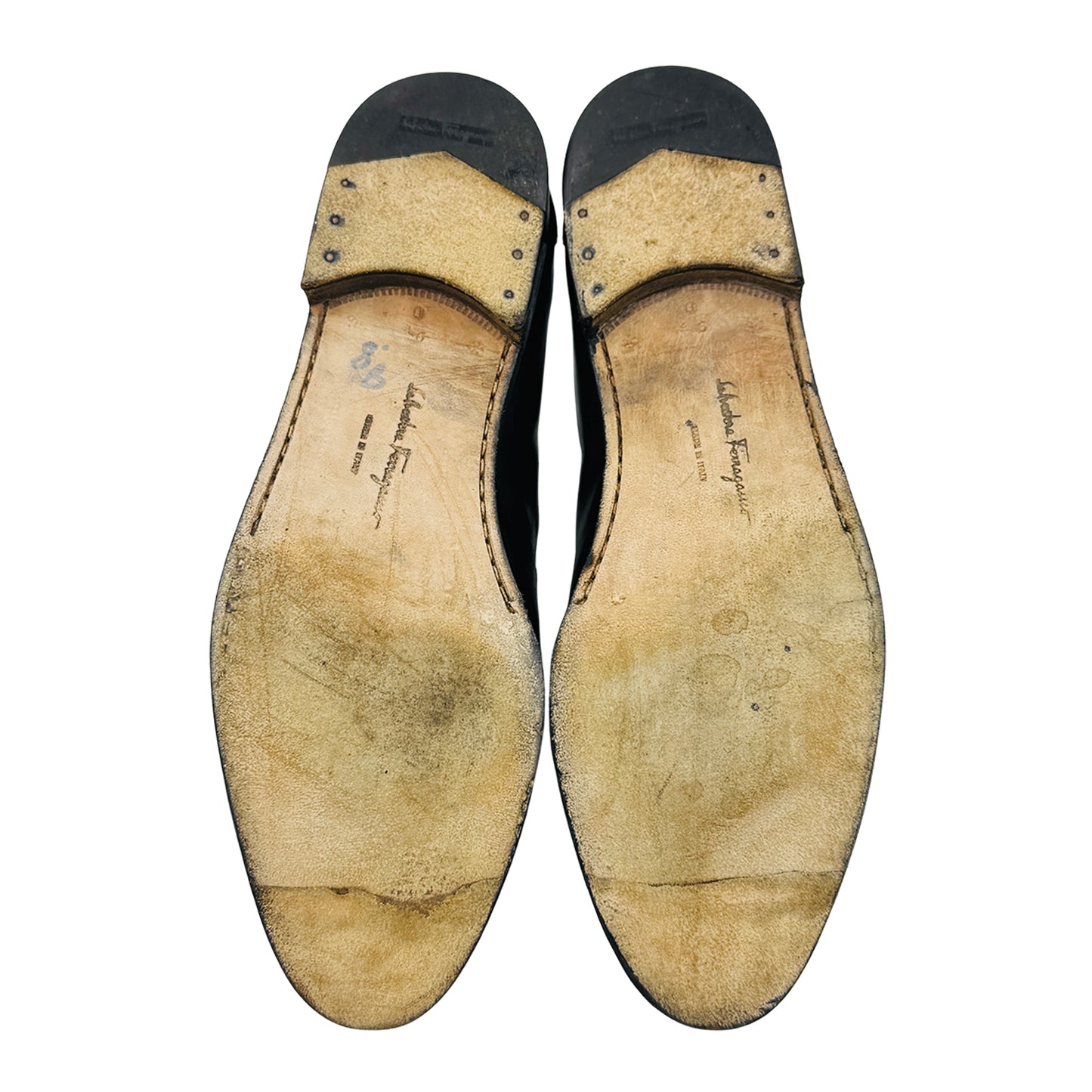 Salvatore Ferragamo Black Penny Loafers (Size 43)