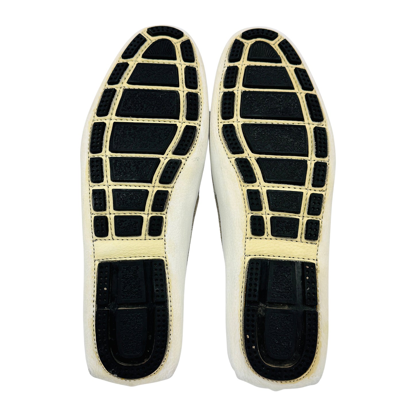 Imported Men's White Leather Loafers (Size 42/42.5)