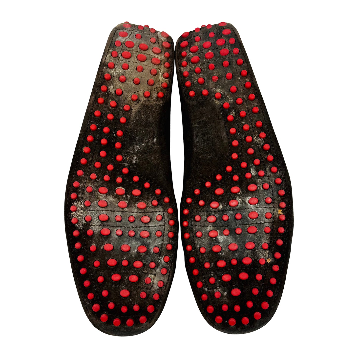 Tod's For Ferrari Brown Gommino Driving Loafers (Size 43)