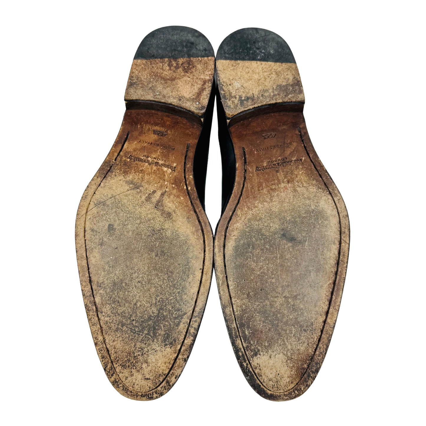 Russell & Bromley Culumus Leather Black Oxford Shoes (Size 42.5/43)