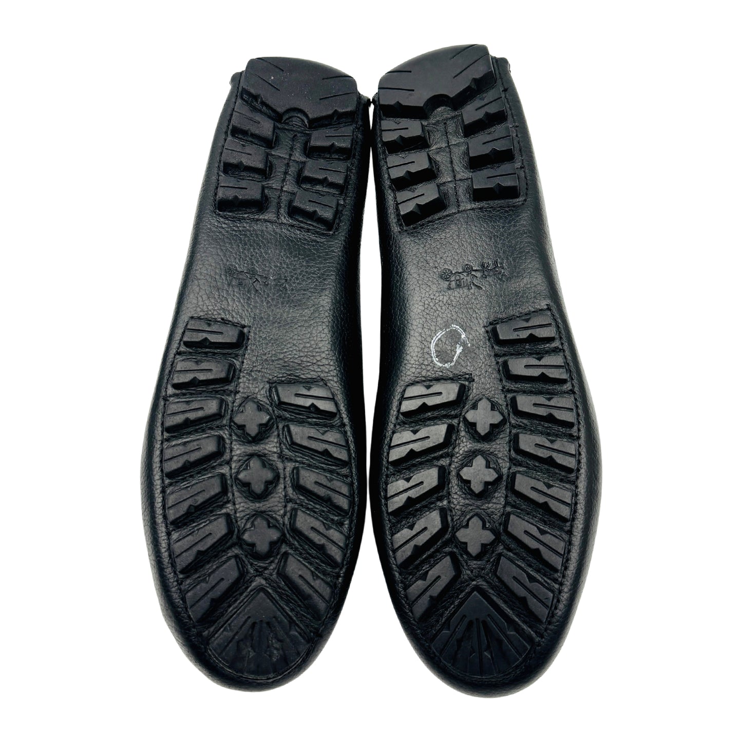 Coach Amber Black Leather Mocassins (Size 37.5/38) - A00276