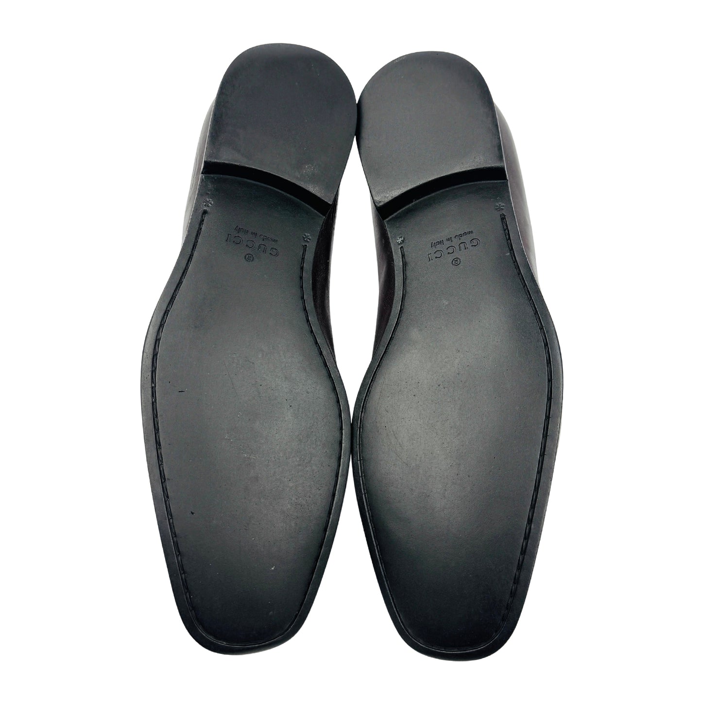 Gucci Metal Logo Detail Brown Loafers (Size 41.5/42) - 253304