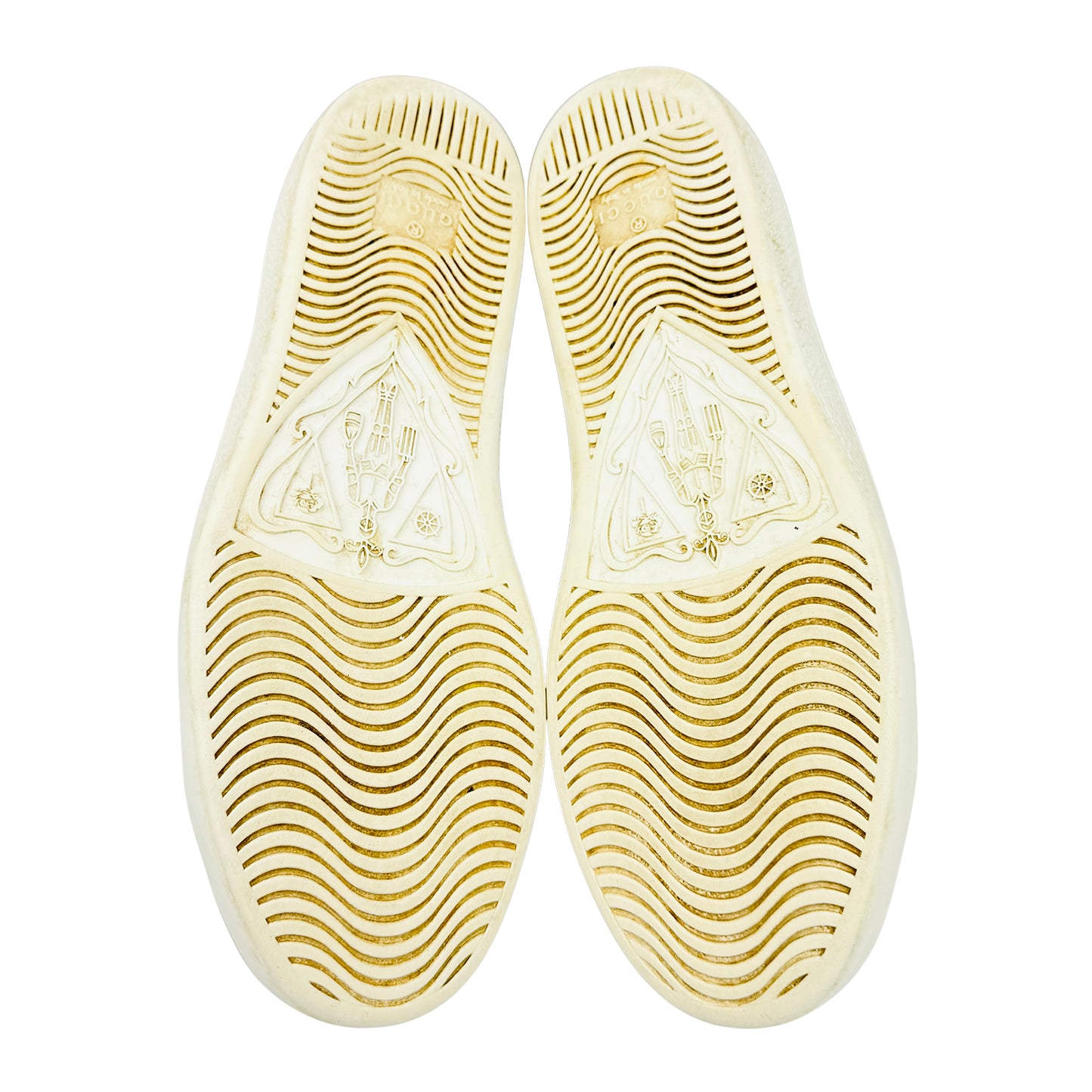 Gucci Ace White Low-Top Leather Sneakers (Size 36.5)