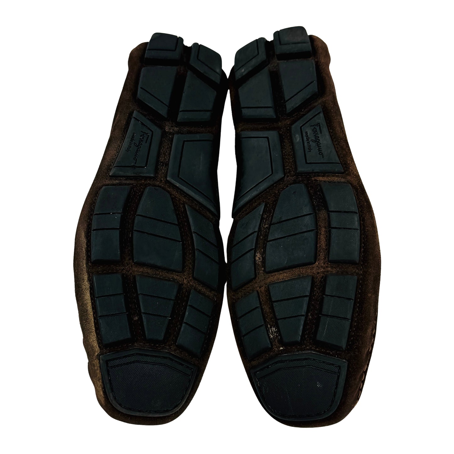 Salvatore Ferragamo Suede Gancini Bit Loafers (Size 43)