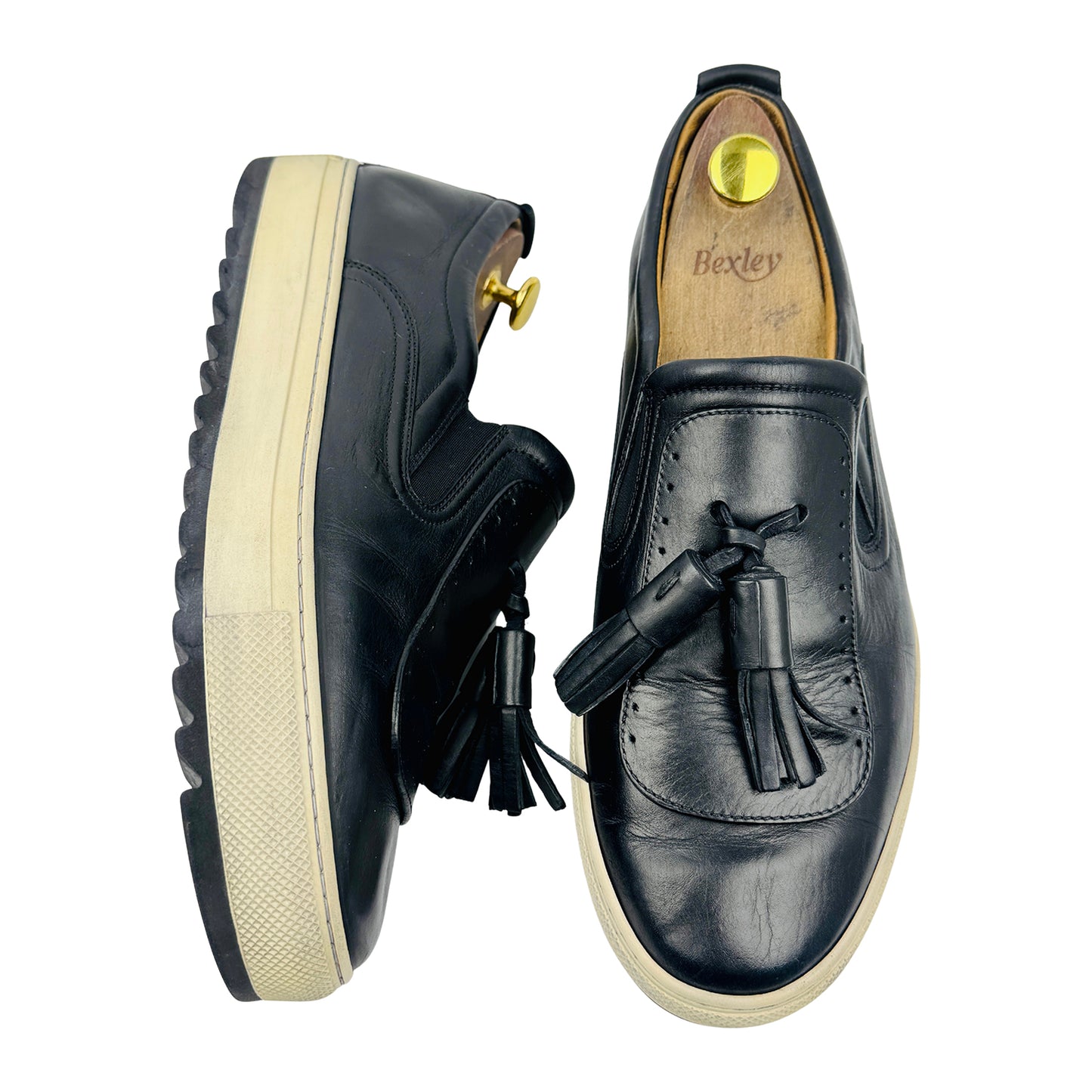 Salvatore Ferragamo Men's Lucca Black Shoes (Size 43.5/44)