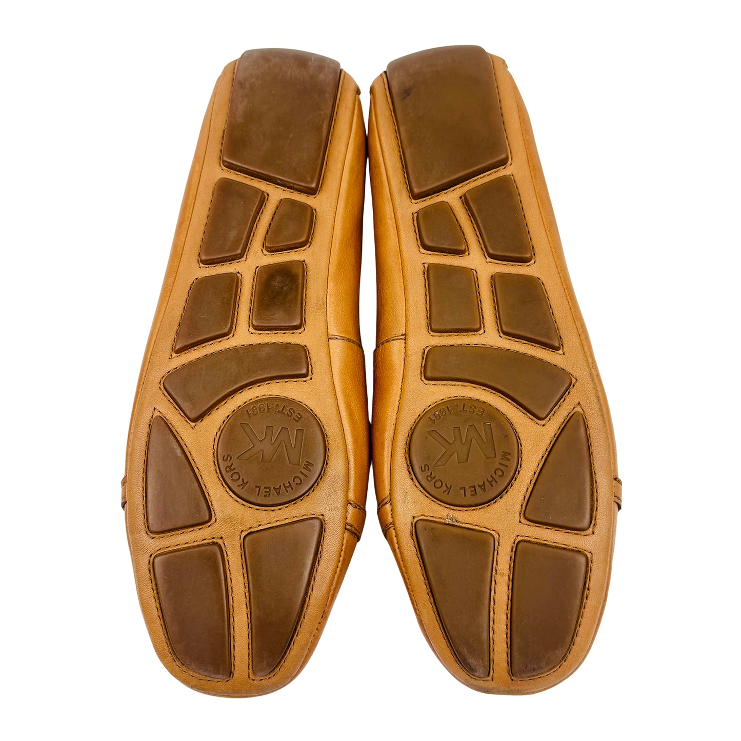 Michael Kors Brown MK Logo Buckle Loafers (Size 38.5)