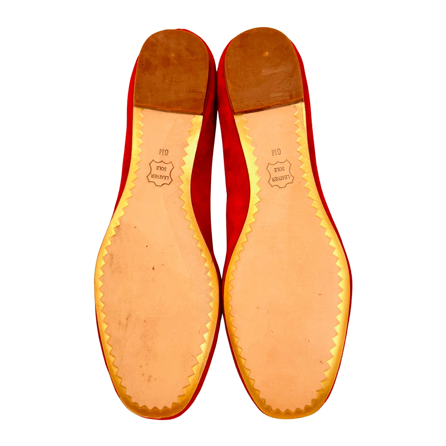 Tory Burch Chelsea Red Suede Ballet Flats (Size 36/36.5)