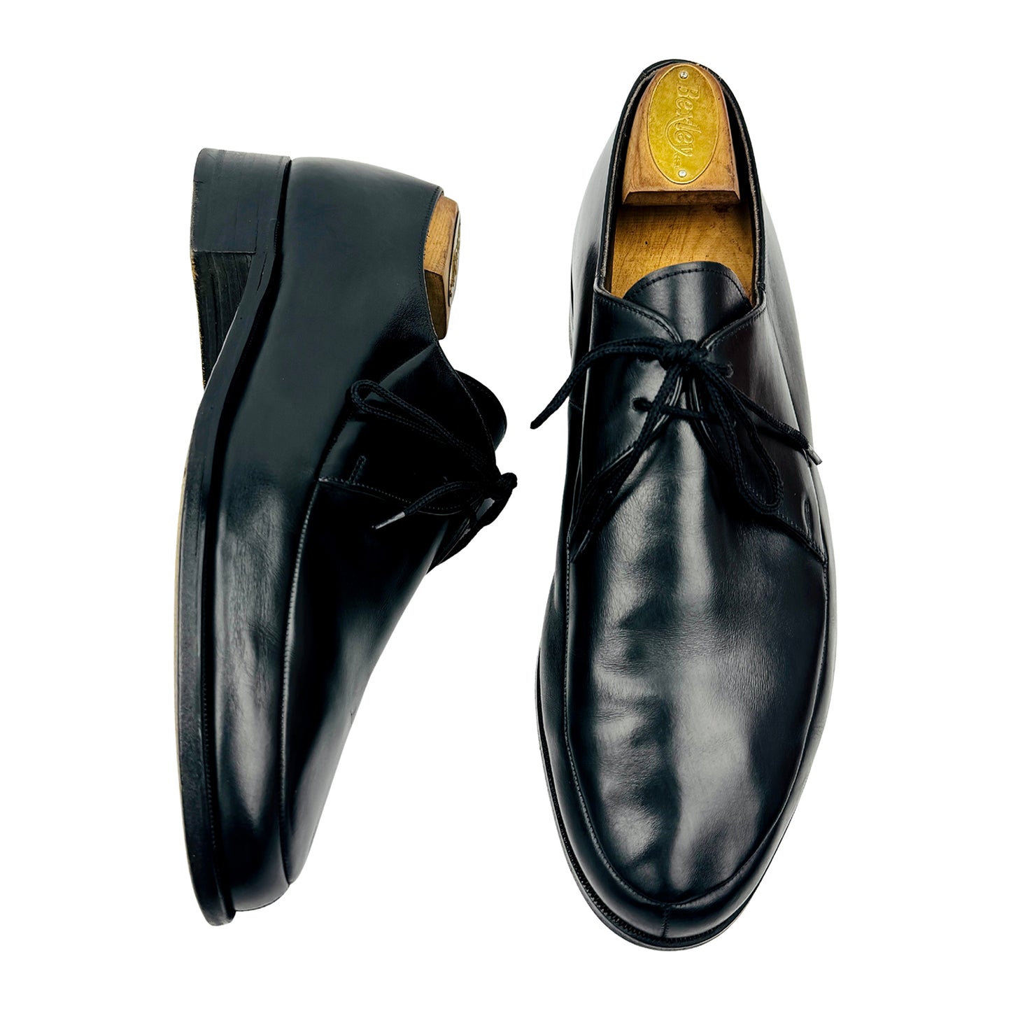 Bally Black Leather Swiss Made Derby Shoes (Size 42)