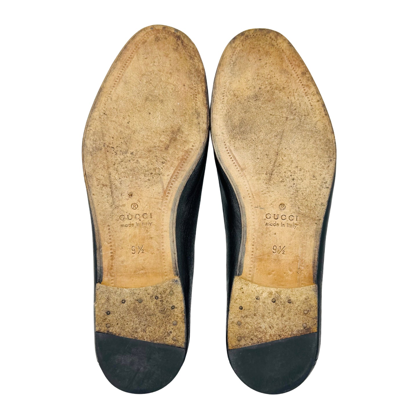 Gucci Men's Jordaan Black Leather Loafers (Size 43.5)