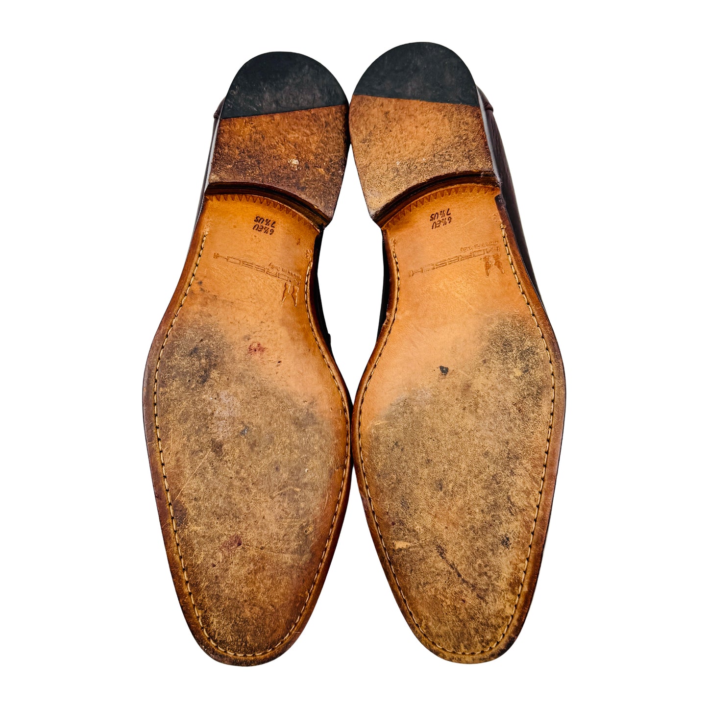 Moreschi Dark Brown Leather Penny Loafers (Size 40/40.5)