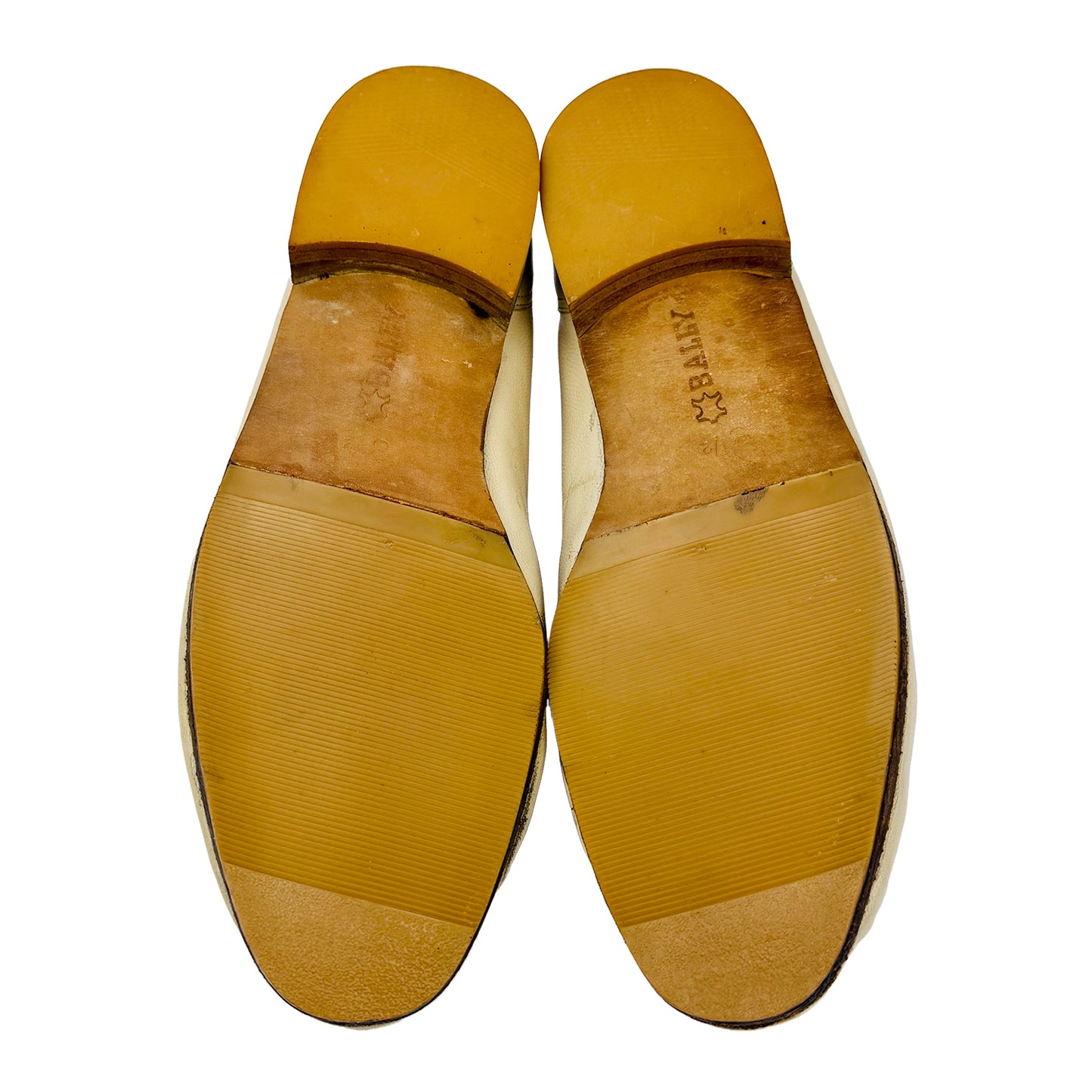 Bally Men's Light Beige Leather Loafers (Size 41/41.5)
