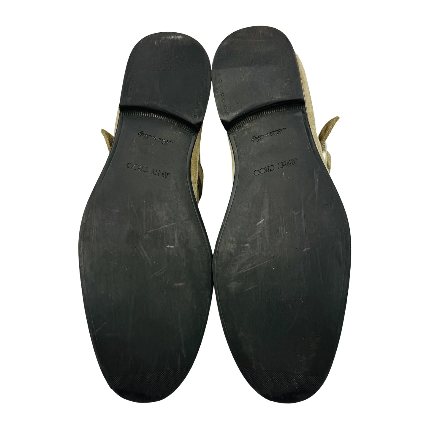 Jimmy Choo Men's Beige Monk Strap Chukka Boots (Size 43/43.5)