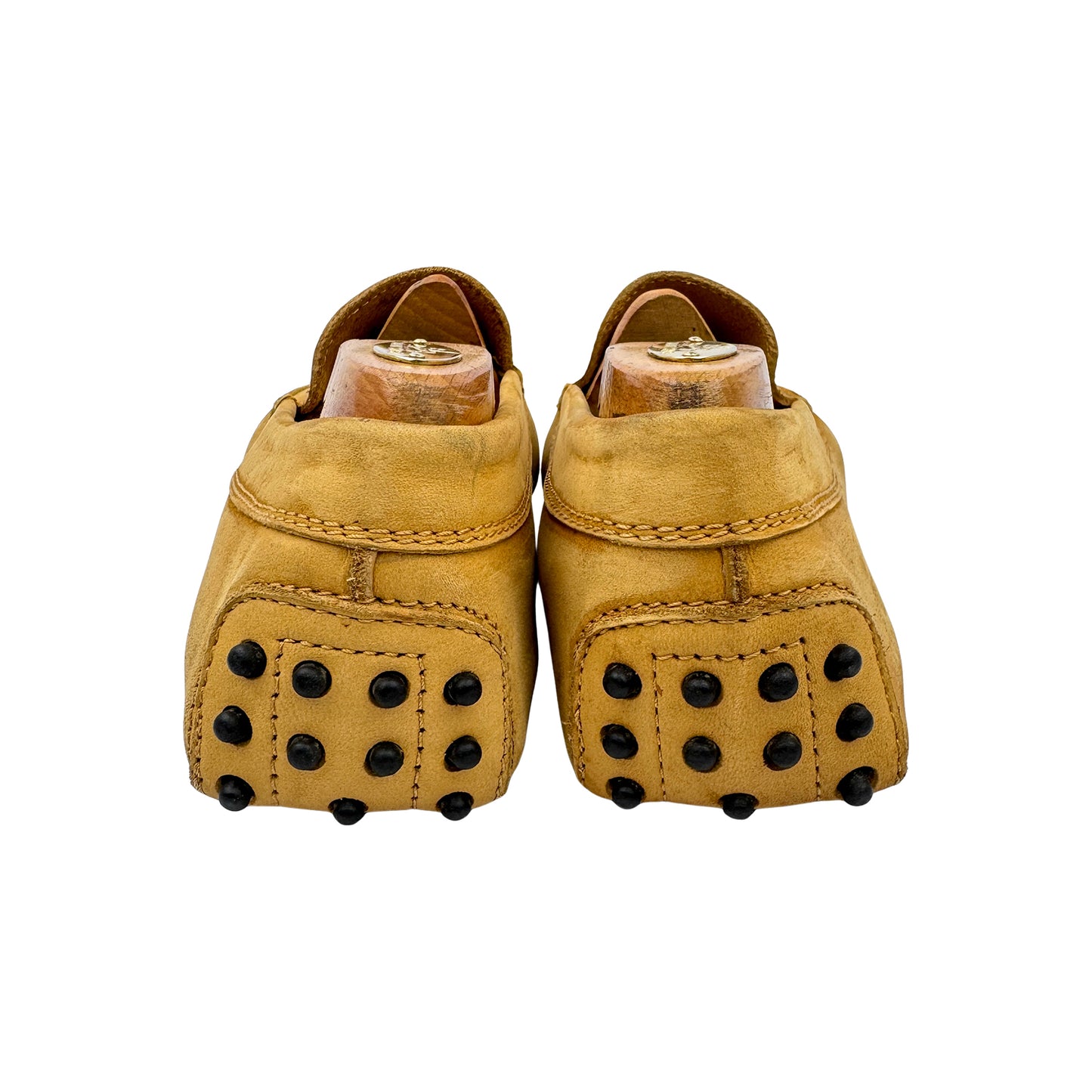 Tod's Men's Nubuck Mustard Suede Loafers (Size 43.5/44)