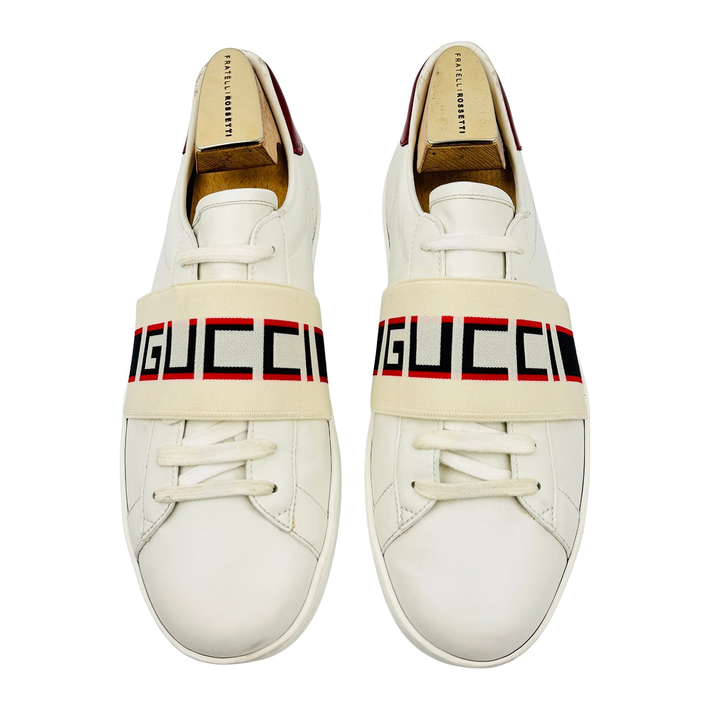 Gucci Ace Logo Stripe 'Mystic White' Shoes (Size 43)