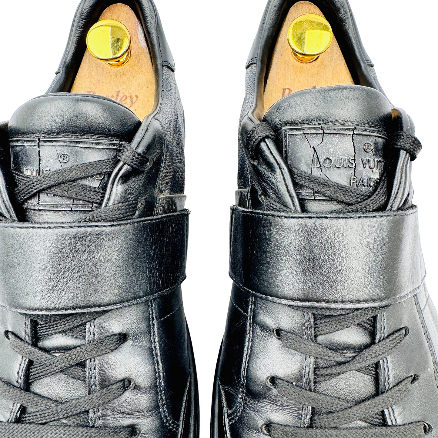 Louis Vuitton Men's Damier Graphite Strap Sneakers (Size 43.5/44)