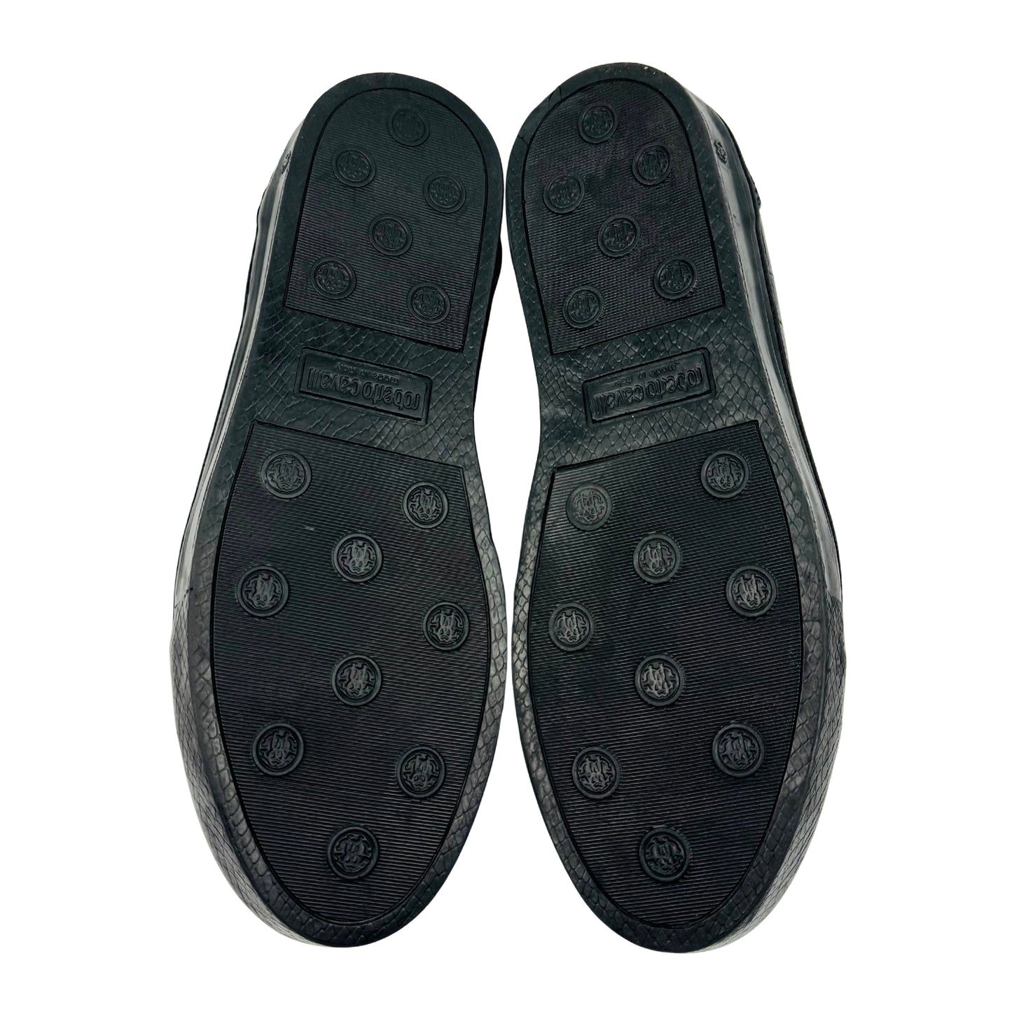 Roberto Cavalli Crocodile Embossed Leather Sneakers (Size 43/43.5)