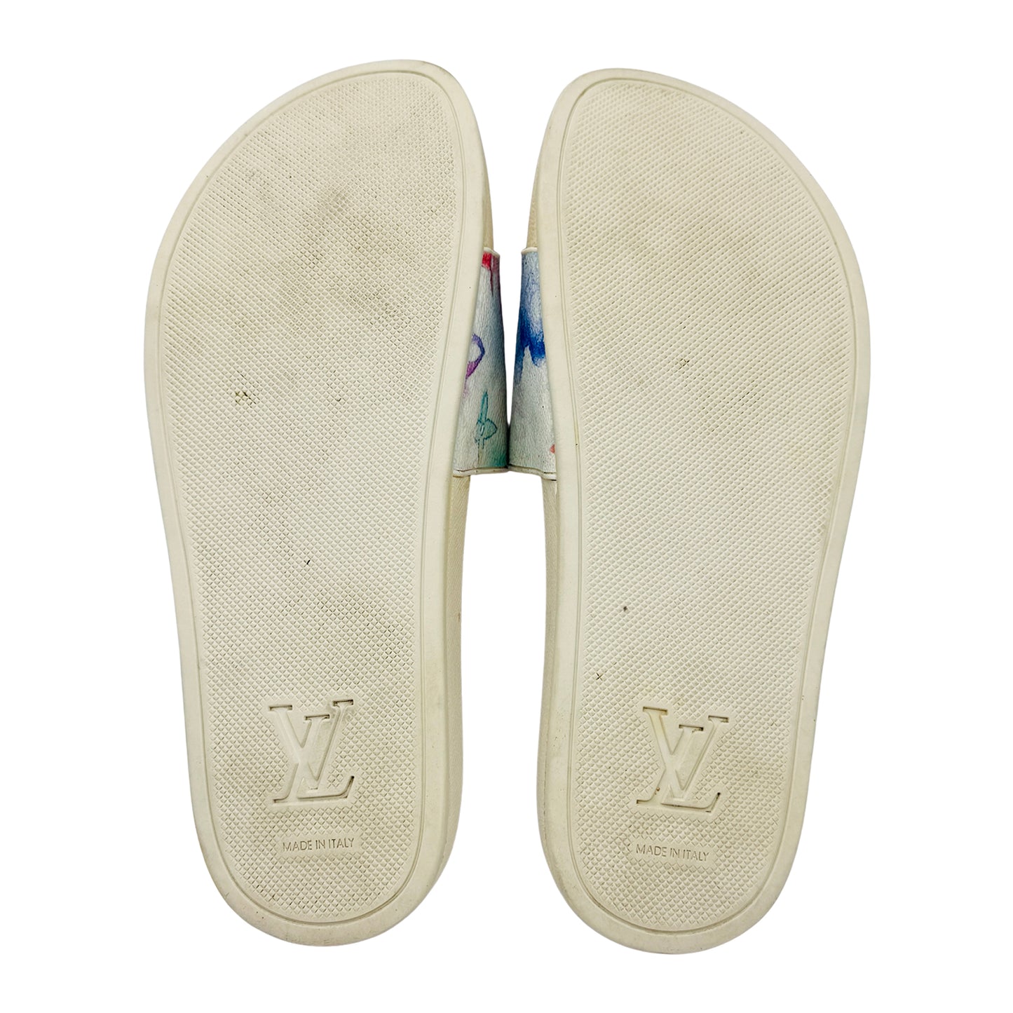Louis Vuitton Men`s Waterfront White Slippers (Size 42/42.5)