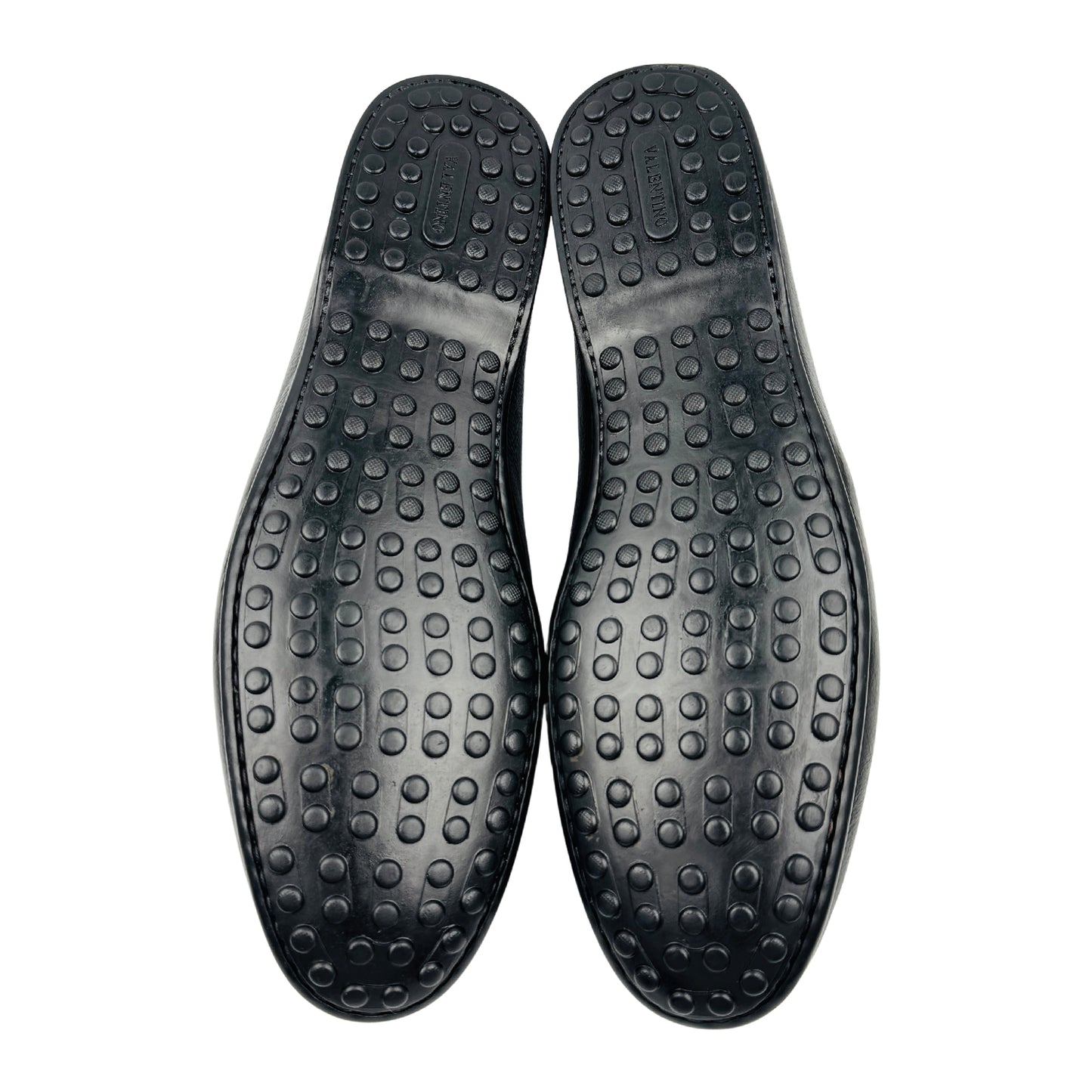 Valentino Men's V-Logo Black Loafers (Size 45/45.5)