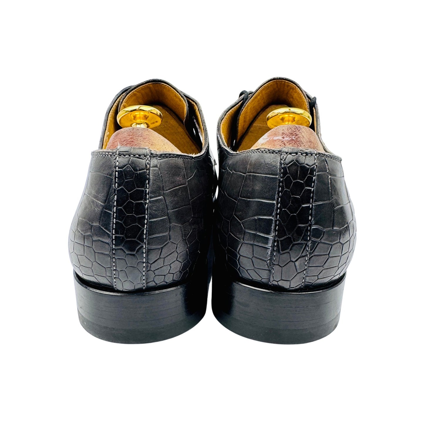 Magnanni Men's Alligator Leather Derby Shoes (Size 42/42.5)