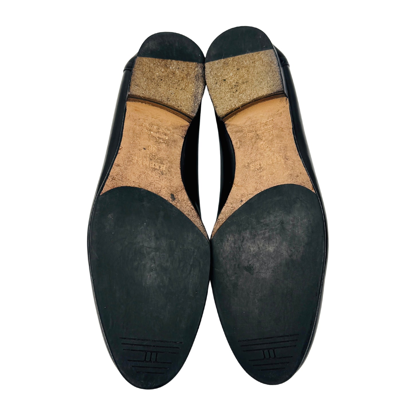 Hermès Women's Black Leather Loafers (Size 36/36.5)